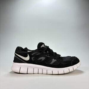 Nike Free Run 2 Black Lace Up Running Shoes Sneakers DM9057-001 Women’s Size 8.5